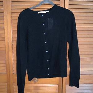 Black cashmere cardigan sweater brand new